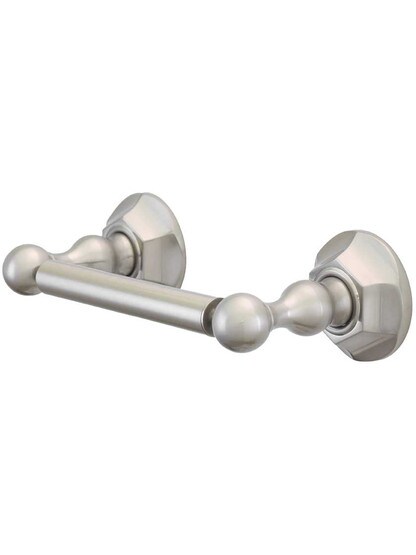 Edwardian Toilet Paper Holder in Satin Nickel.